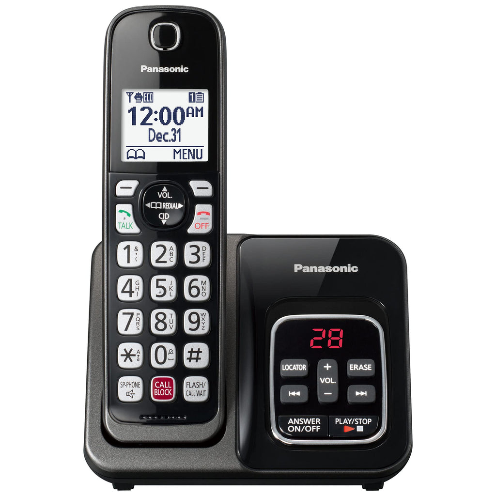 Panasonic KX-TGD832M Cordless Phone with Answering Machine, 2 Handsets