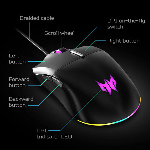 Acer Predator Cestus 330 RGB Gaming Mouse