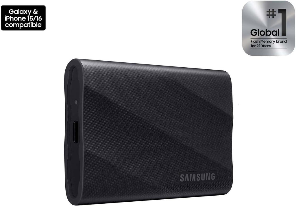 Samsung T9 Portable SSD, USB 3.2 Gen 2x2, Up to 2,000 MB/s - 1TB