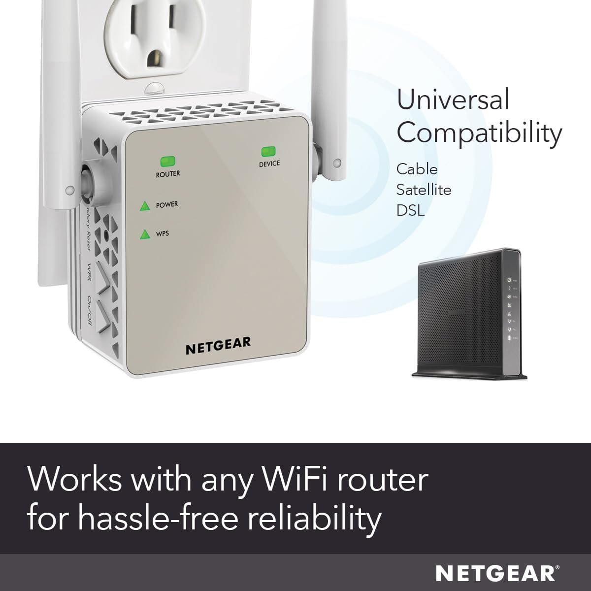 NETGEAR EX6120 AC1200 Dual Band WiFi Range Extender