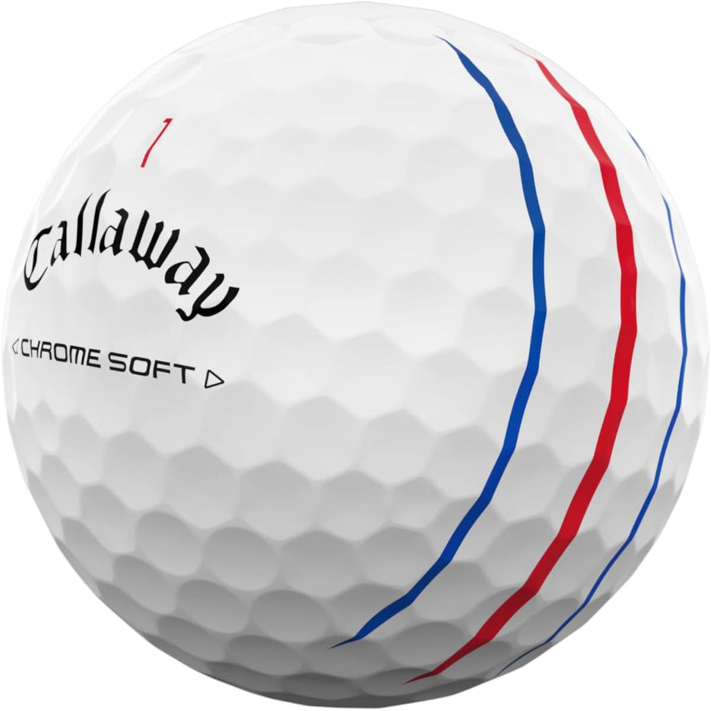 Callaway Chrome Soft Golf Balls, Triple Track, White, 12 Pack