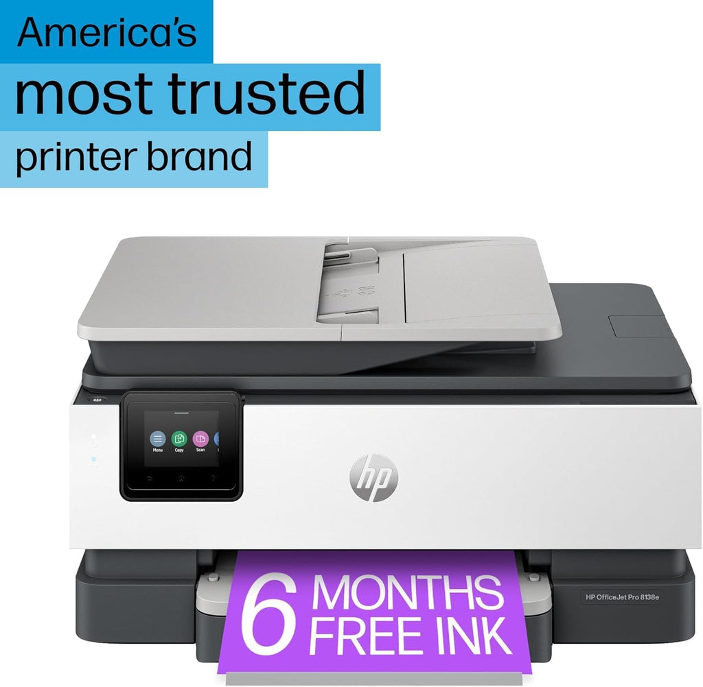 HP OfficeJet Pro 8138e Wireless All-in-One Color Inkjet Printer