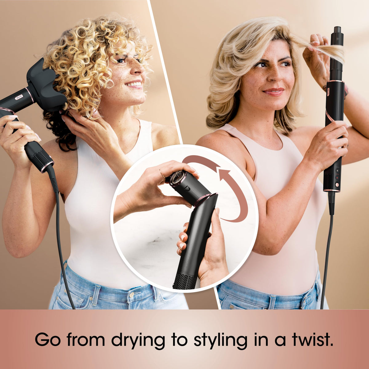 Shark FlexStyle Air Styling & Drying System, Black (HD440BK)