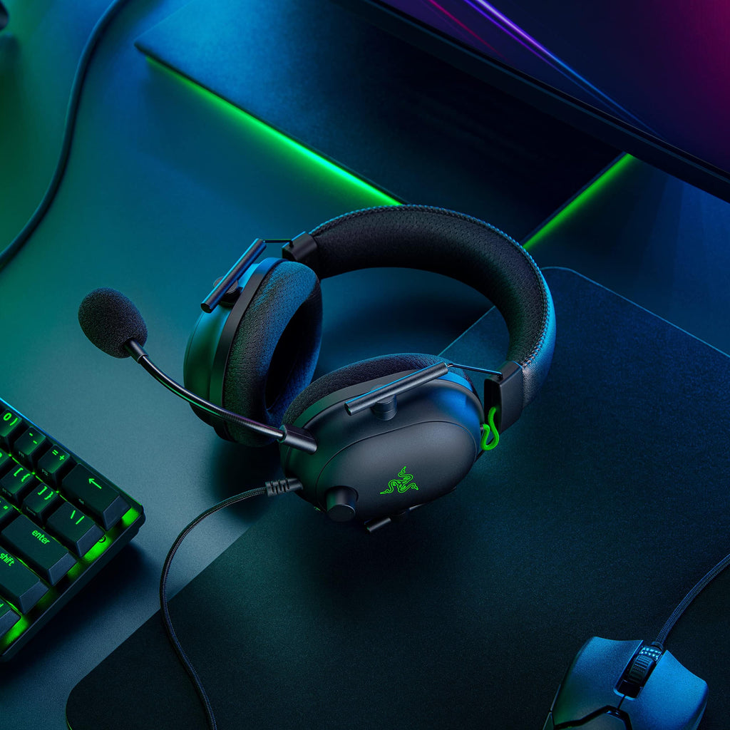 Razer BlackShark V2 Gaming Headset with THX 7.1 Spatial Surround, Black