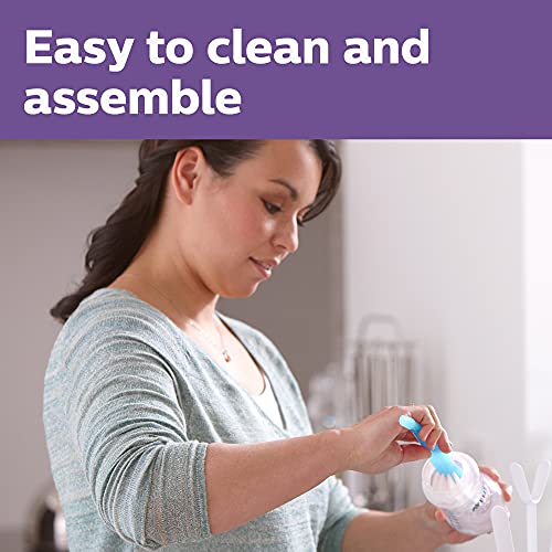 Philips Avent Natural Glass Baby Bottle, 8 oz, Medium Flow, 4-Pack (SCY913/04)