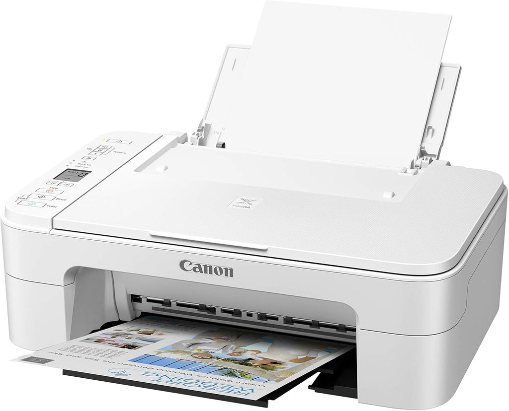 Canon PIXMA TS3322 Wireless All-in-One Printer, White