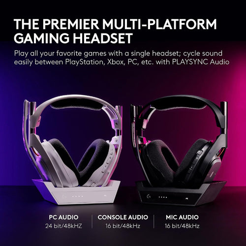 Astro A50 Multi-Platform Wireless Gaming Headset with Base Station, White