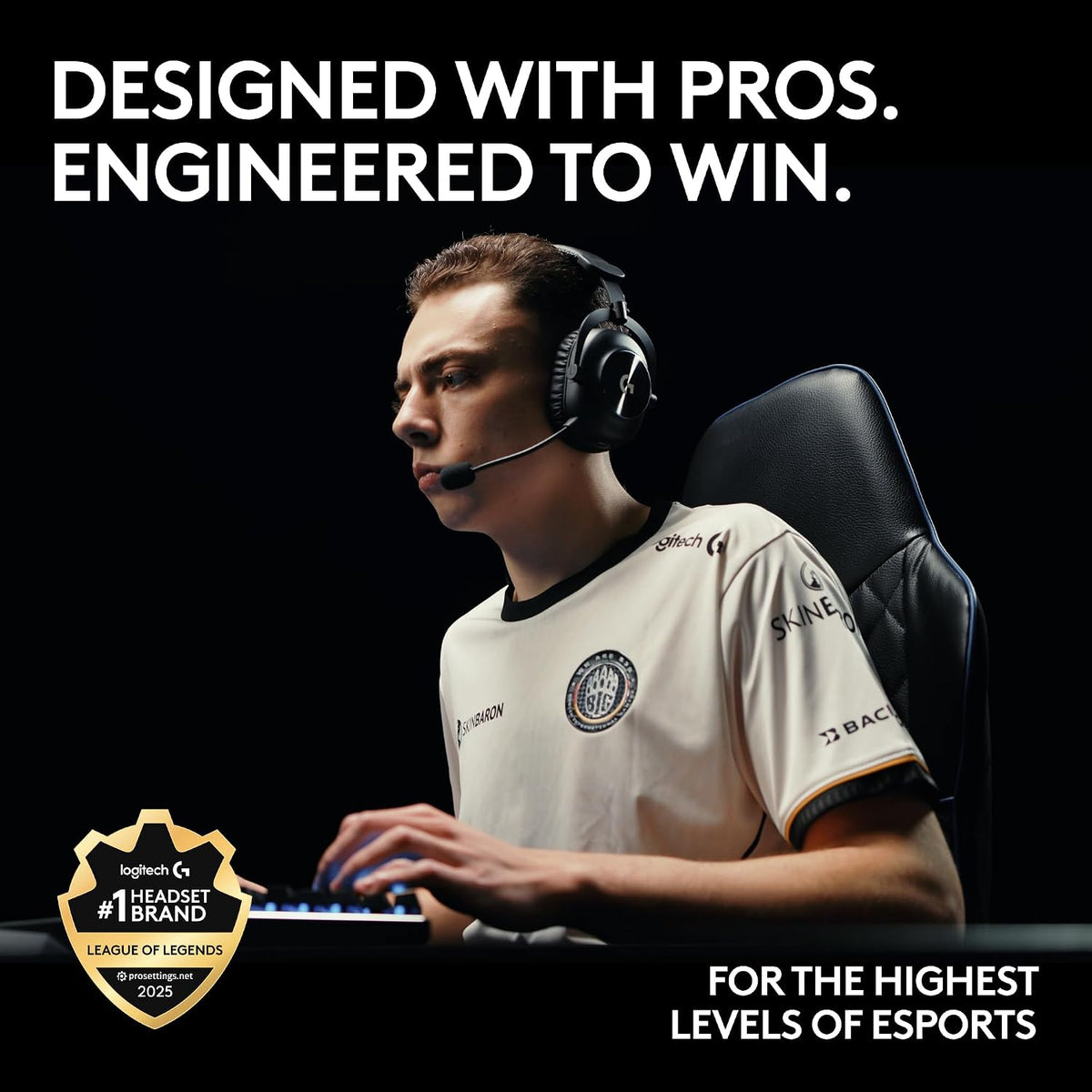 Logitech G PRO X 2 Lightspeed Wireless Gaming Headset, Black