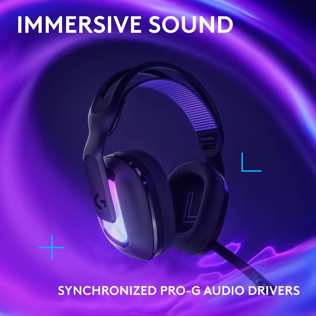 Logitech G522 Lightspeed Wireless Gaming Headset, Black