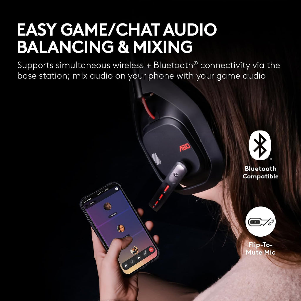 Astro A50 Multi-Platform Wireless Gaming Headset with Base Station, White