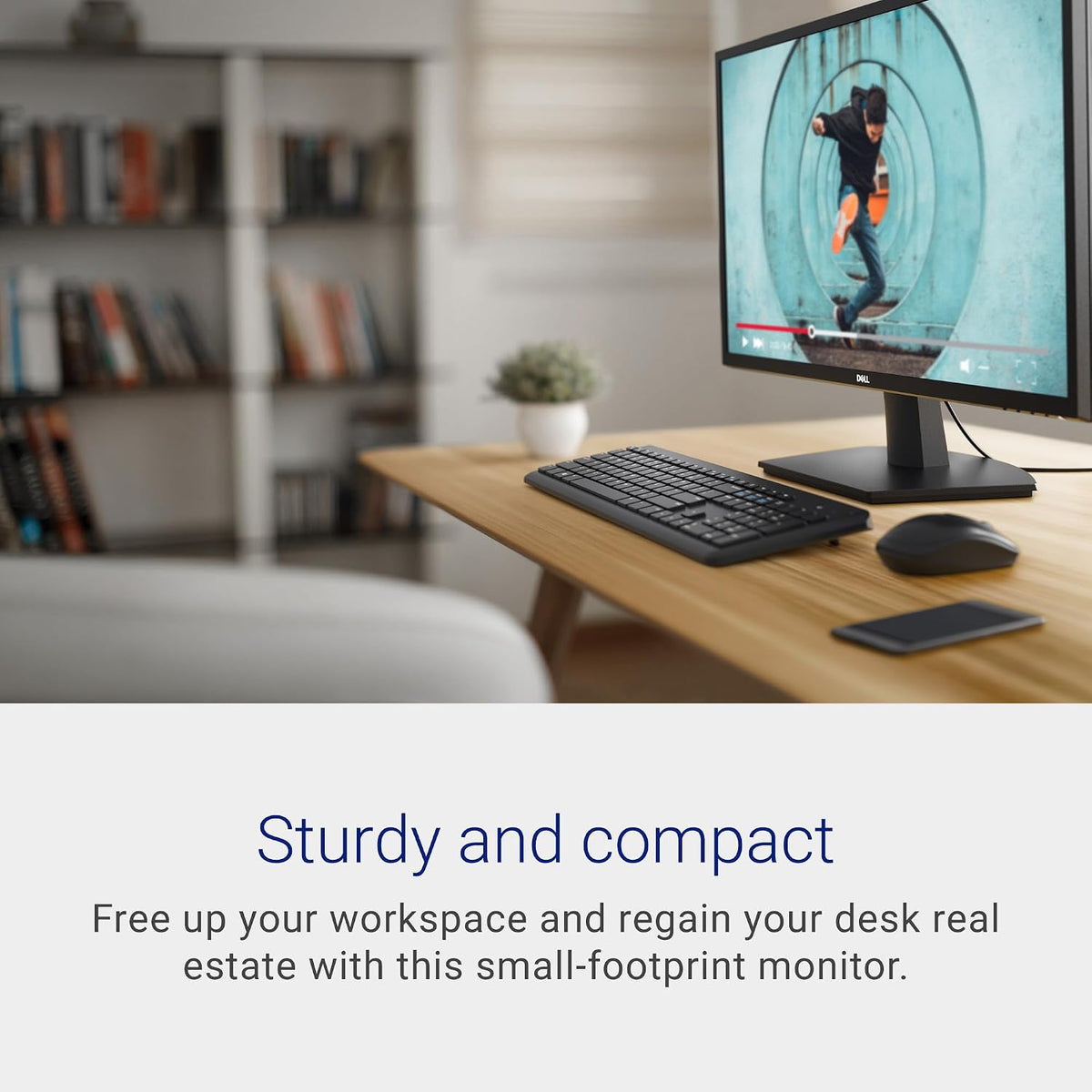 Dell SE2722HX 27" Full HD Monitor, 75Hz, AMD FreeSync