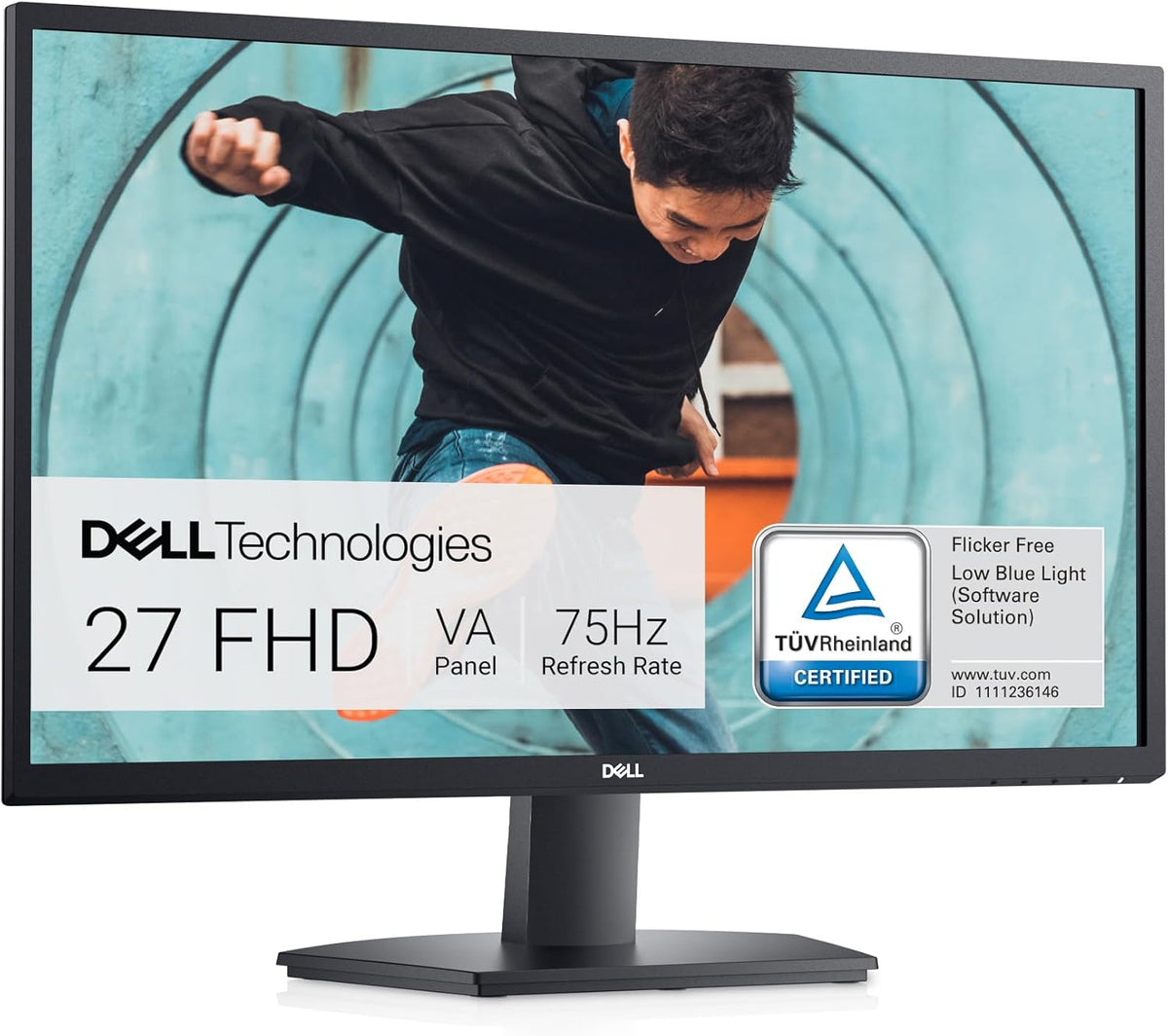 Dell SE2722HX 27" Full HD Monitor, 75Hz, AMD FreeSync
