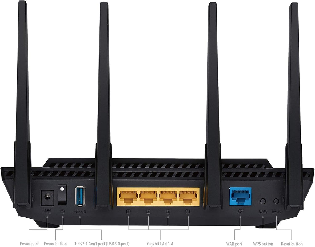 ASUS RT-AX3000 Dual Band WiFi 6 Gigabit Router with AiMesh