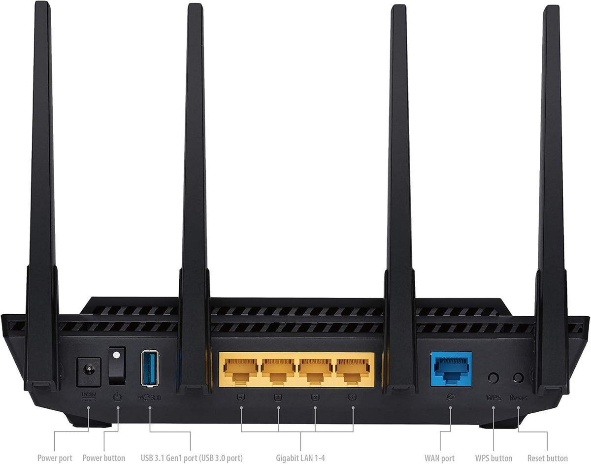 ASUS RT-AX3000 Dual Band WiFi 6 Gigabit Router with AiMesh