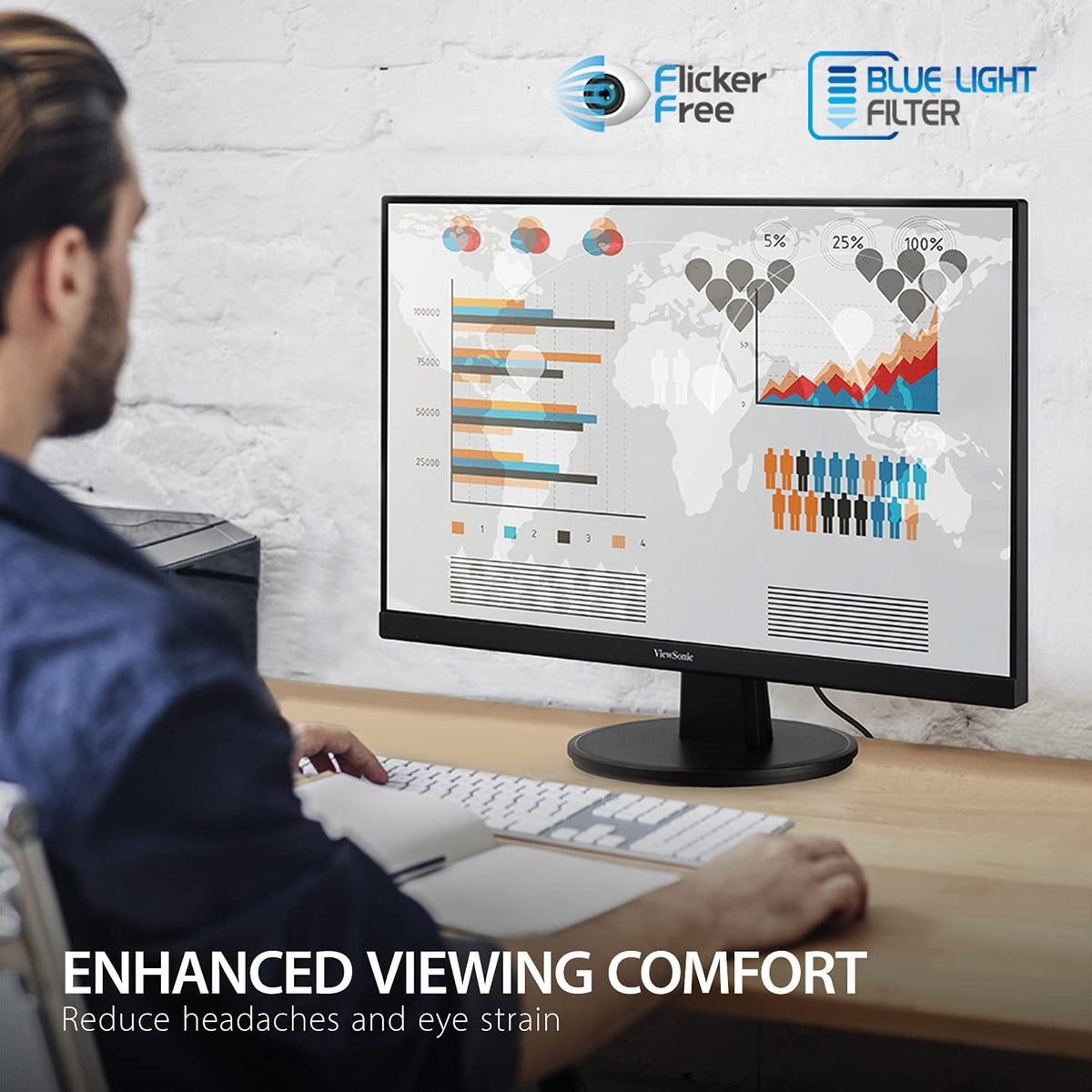 ViewSonic VA2247-MH 22" Full HD Monitor