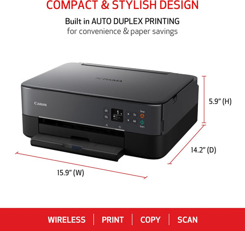 Canon PIXMA TS6420a Wireless All-in-One Inkjet Printer, Black