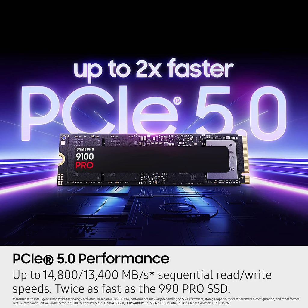 Samsung 9100 PRO 2TB PCIe 5.0 NVMe M.2 Internal SSD