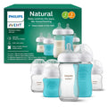 Philips Avent Natural Glass Newborn Gift Set, 5 Bottles (SCD858/01)