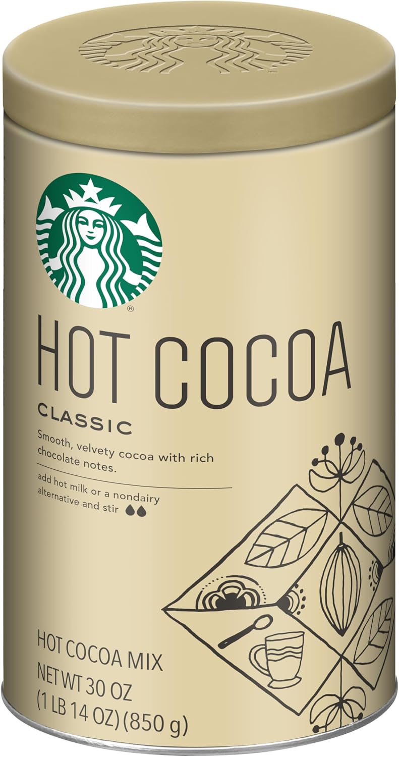 Starbucks Classic Hot Cocoa Mix, 30 oz Tin