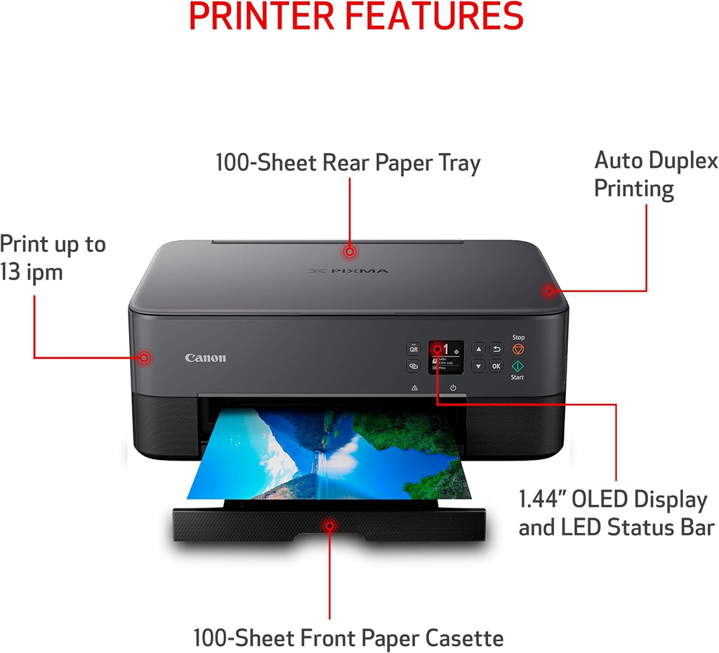 Canon PIXMA TS6420a Wireless All-in-One Inkjet Printer, Black