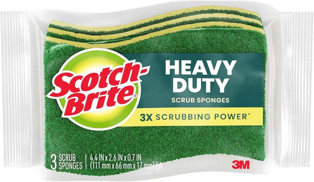 Scotch-Brite Heavy Duty Scrub Sponges, 24 Pack