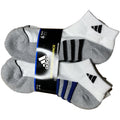 adidas Aeroready Cushioned Low Cut Socks, 6-Pack, White, Shoe Size 6-12