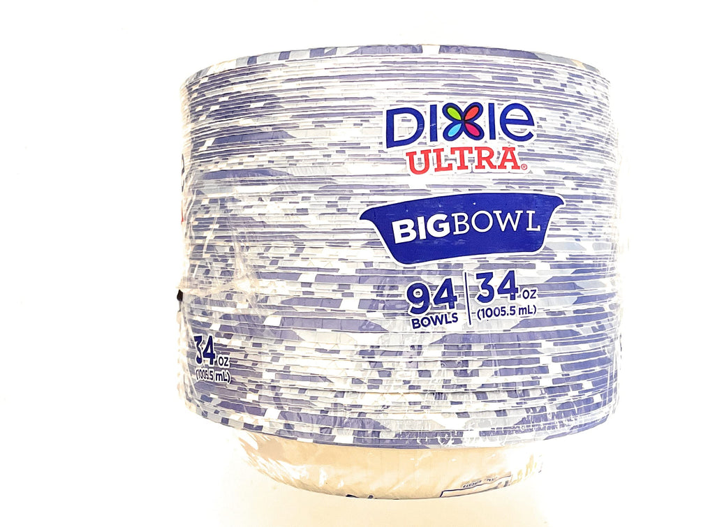 Dixie Ultra Big Bowl 34 oz Printed Paper Bowls, 94 Count