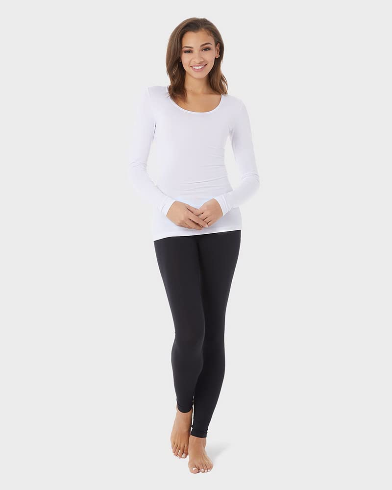 32 Degrees Women's Ultra Light Thermal Baselayer Leggings, 2-Pack, Black