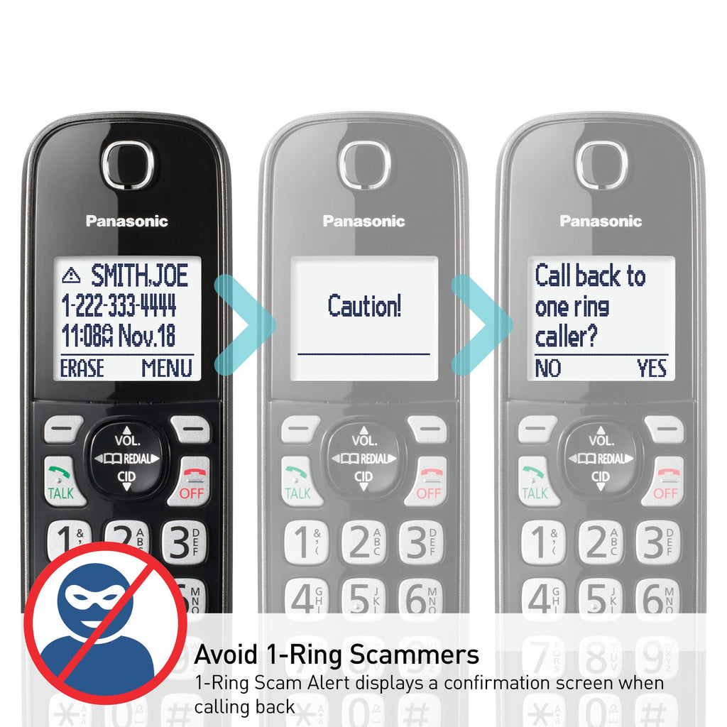 Panasonic KX-TGD832M Cordless Phone with Answering Machine, 2 Handsets