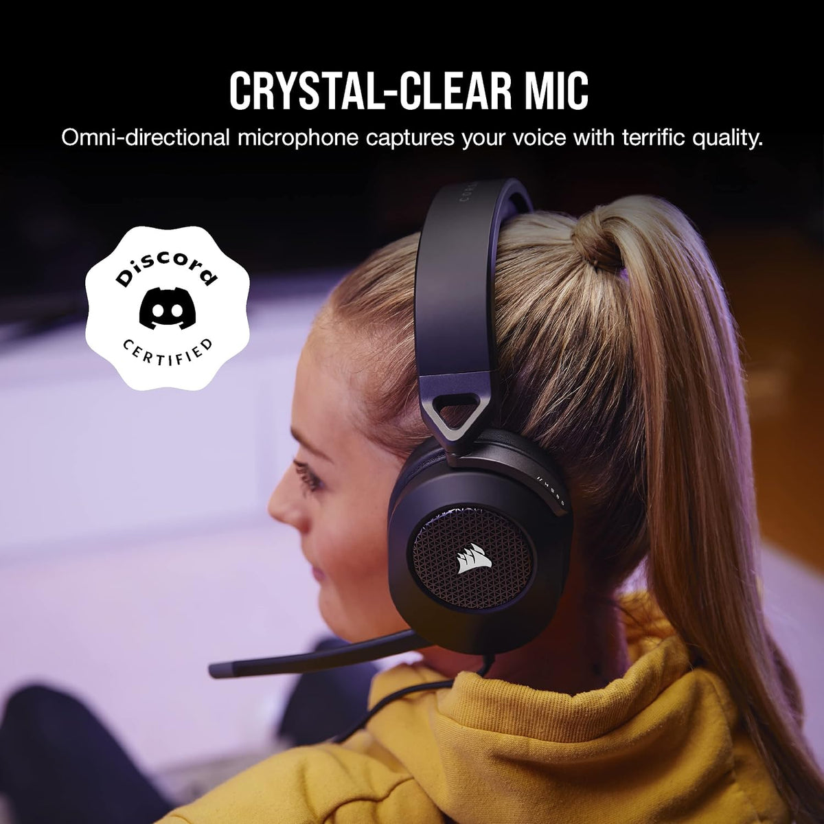 Corsair HS65 Surround Wired Gaming Headset, Carbon