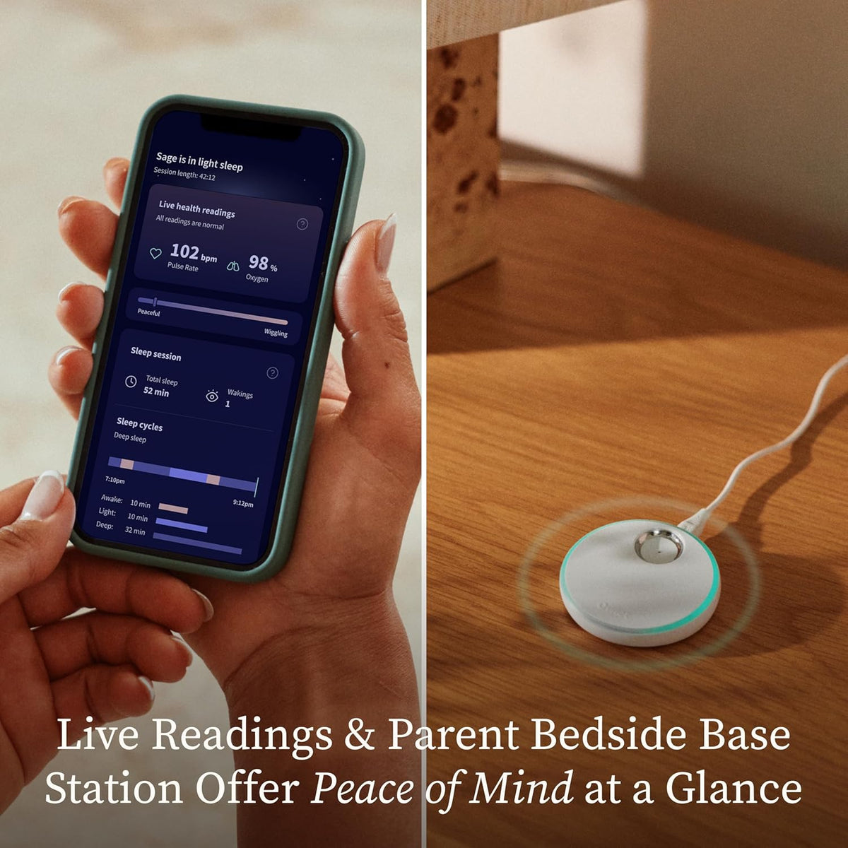 Owlet Dream Sock Smart Baby Monitor - Mint