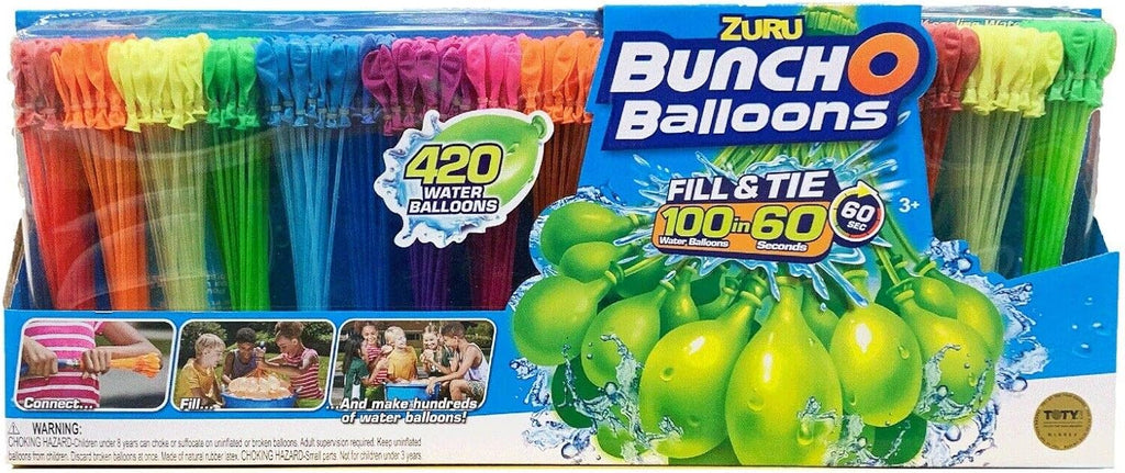ZURU Bunch O Balloons, 420 Rapid-Fill Self-Sealing Water Balloons