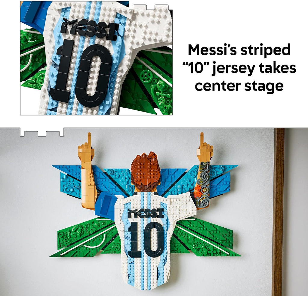 LEGO Editions Lionel Messi – Celebration Wall Art (43018)