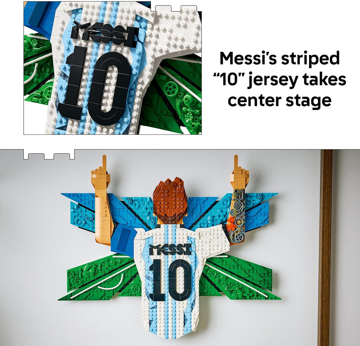 LEGO Editions Lionel Messi – Celebration Wall Art (43018)