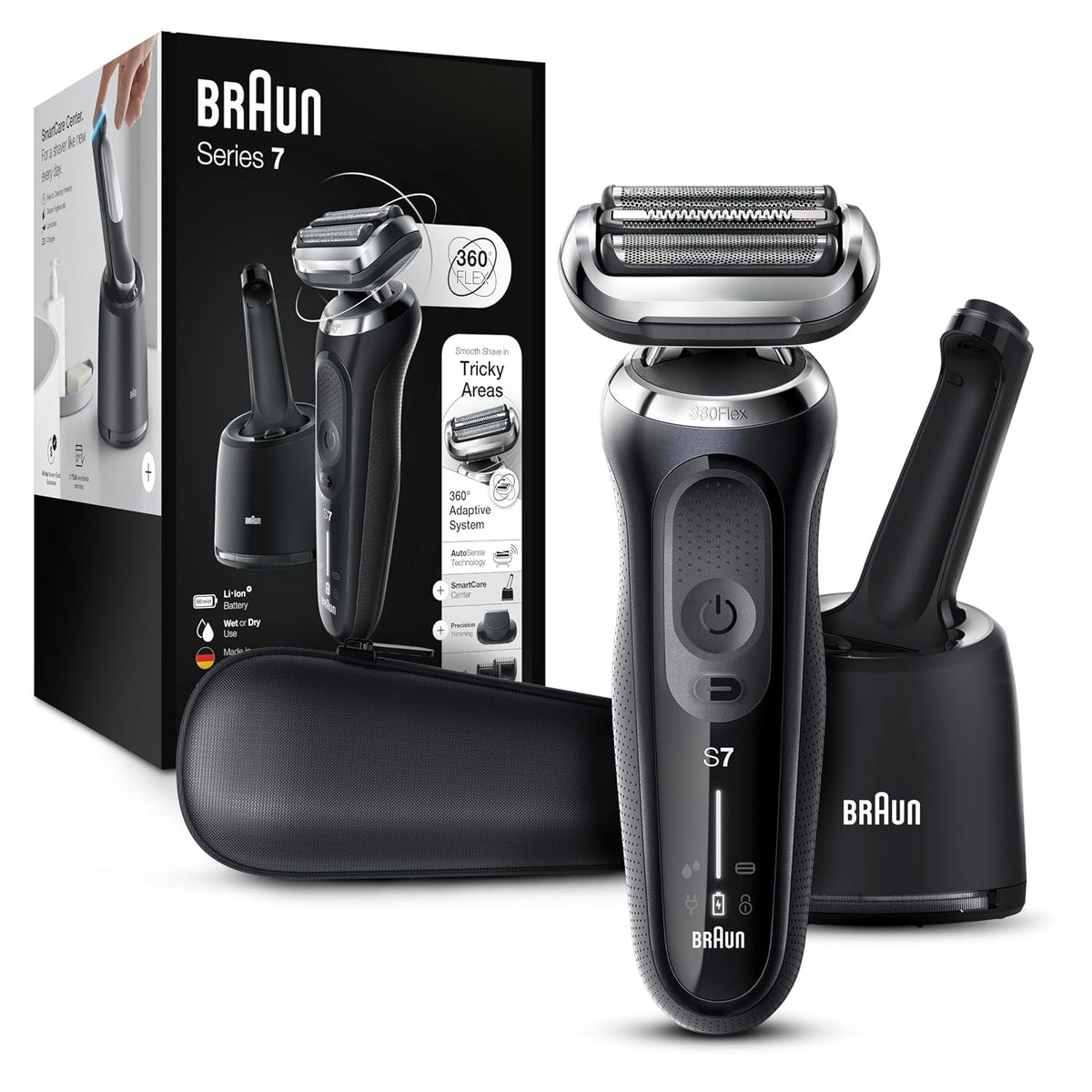 Braun Series 7 7075cc Wet & Dry Electric Shaver with SmartCare Center
