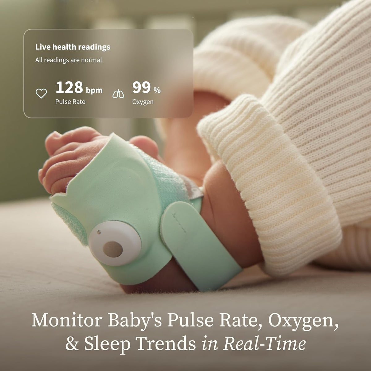 Owlet Dream Sock Smart Baby Monitor - Mint
