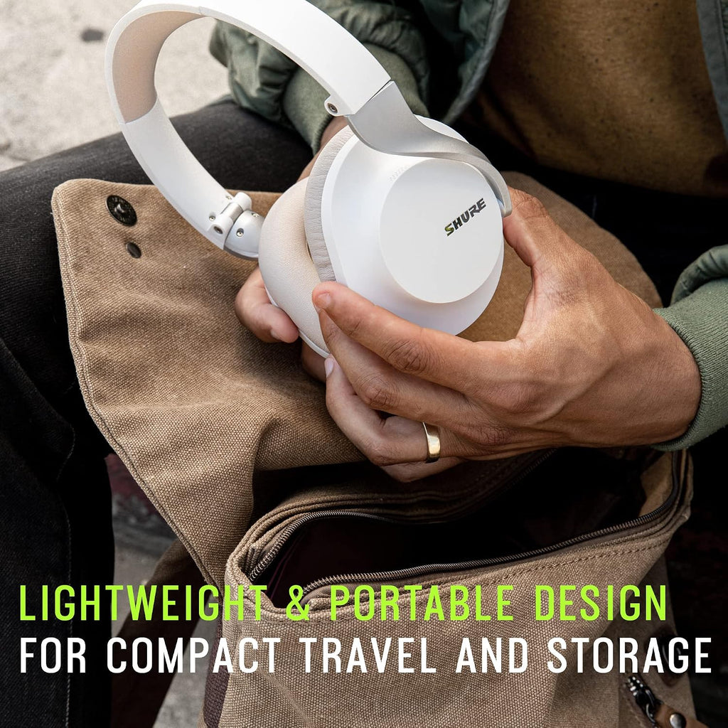 Shure AONIC 40 Wireless Noise Cancelling Headphones, White