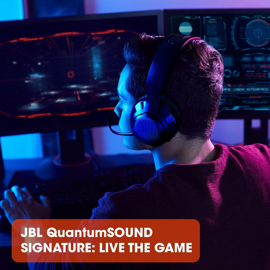 JBL Quantum 350 Wireless PC Gaming Headset, Black
