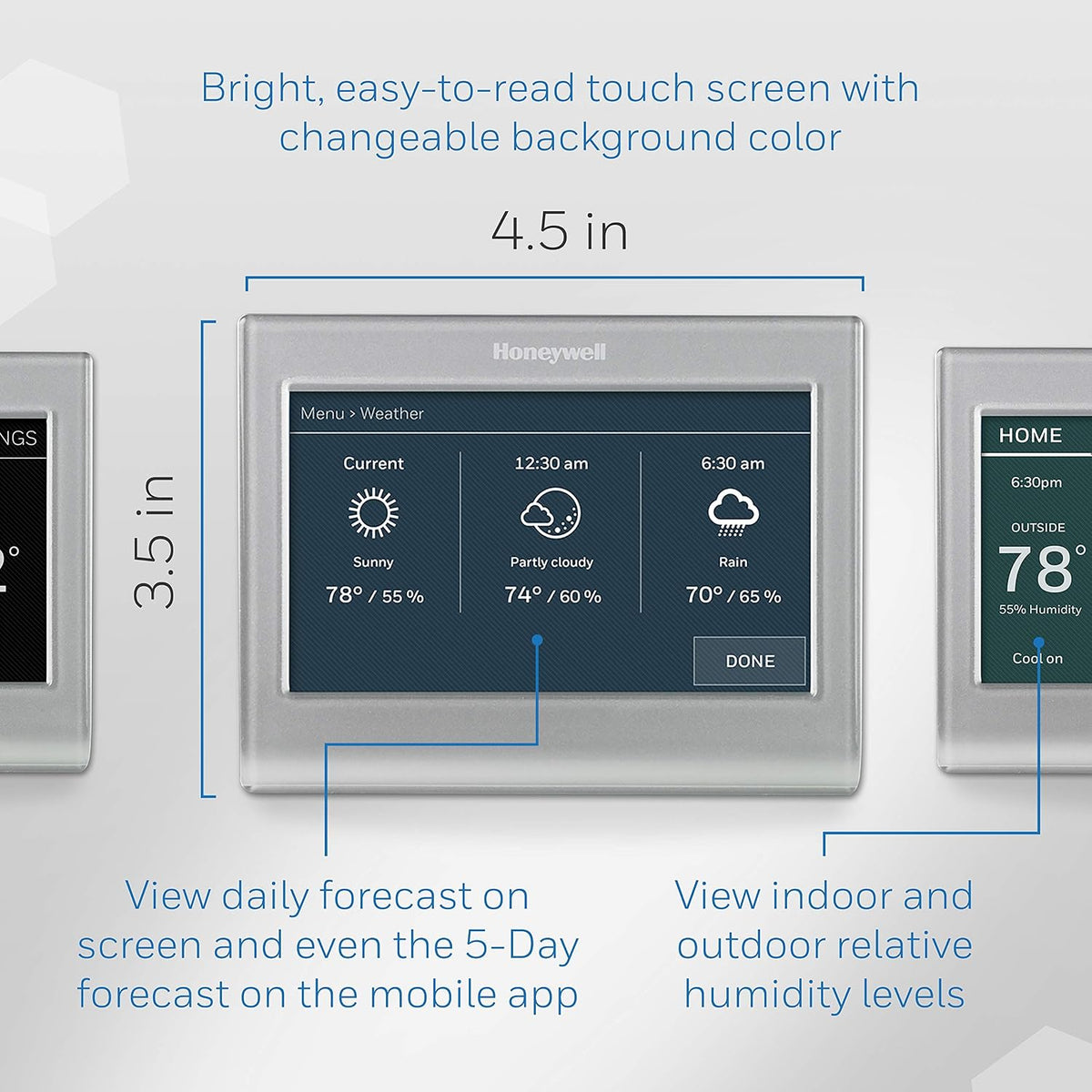 Honeywell Home RTH9585WF1004 Wi-Fi Smart Color Thermostat