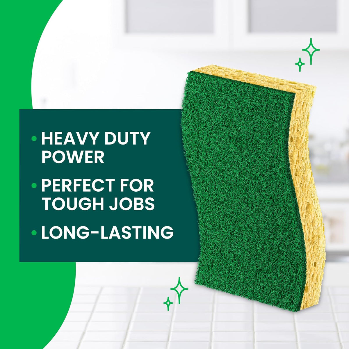 Scotch-Brite Heavy Duty Scrub Sponges, 24 Pack
