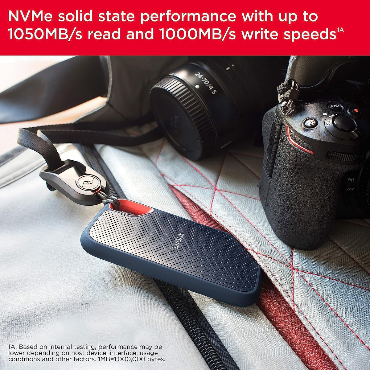SanDisk Extreme Portable SSD 2TB, USB-C (SDSSDE61-2T00)