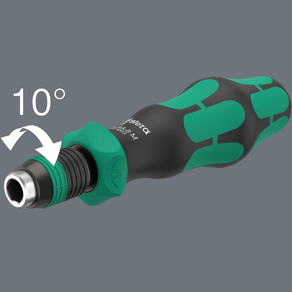 Wera 838 RA-R M Ratcheting Bit-Holding Screwdriver, 1/4" (05051493001)