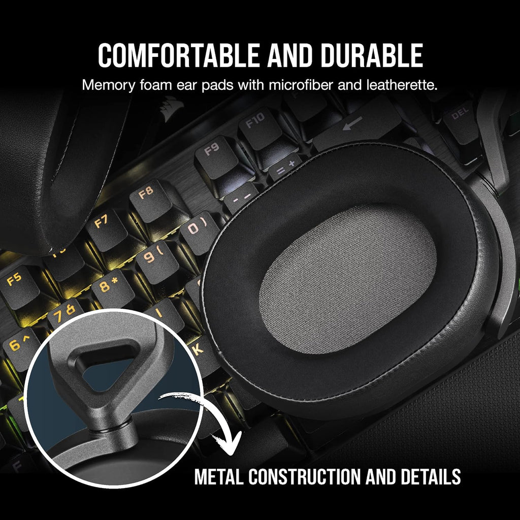 Corsair HS65 Surround Wired Gaming Headset, Carbon