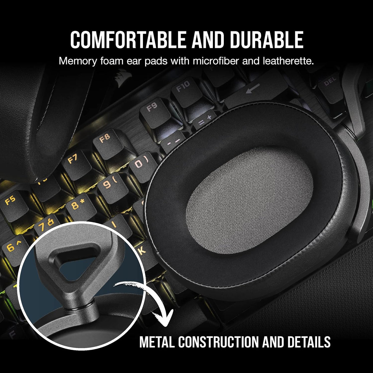 Corsair HS65 Surround Wired Gaming Headset, Carbon