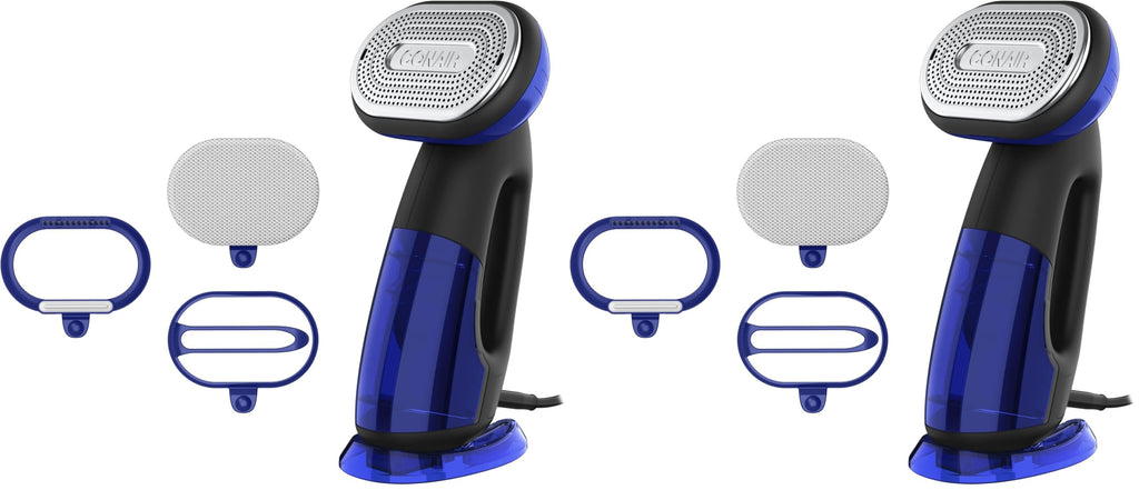 Conair Turbo ExtremeSteam 2-in-1 Handheld Steamer and Iron, 1875W, Black/Blue