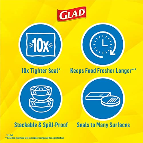 Glad Press'n Seal Multipurpose Sealing Wrap, 140 sq ft, 3-Pack