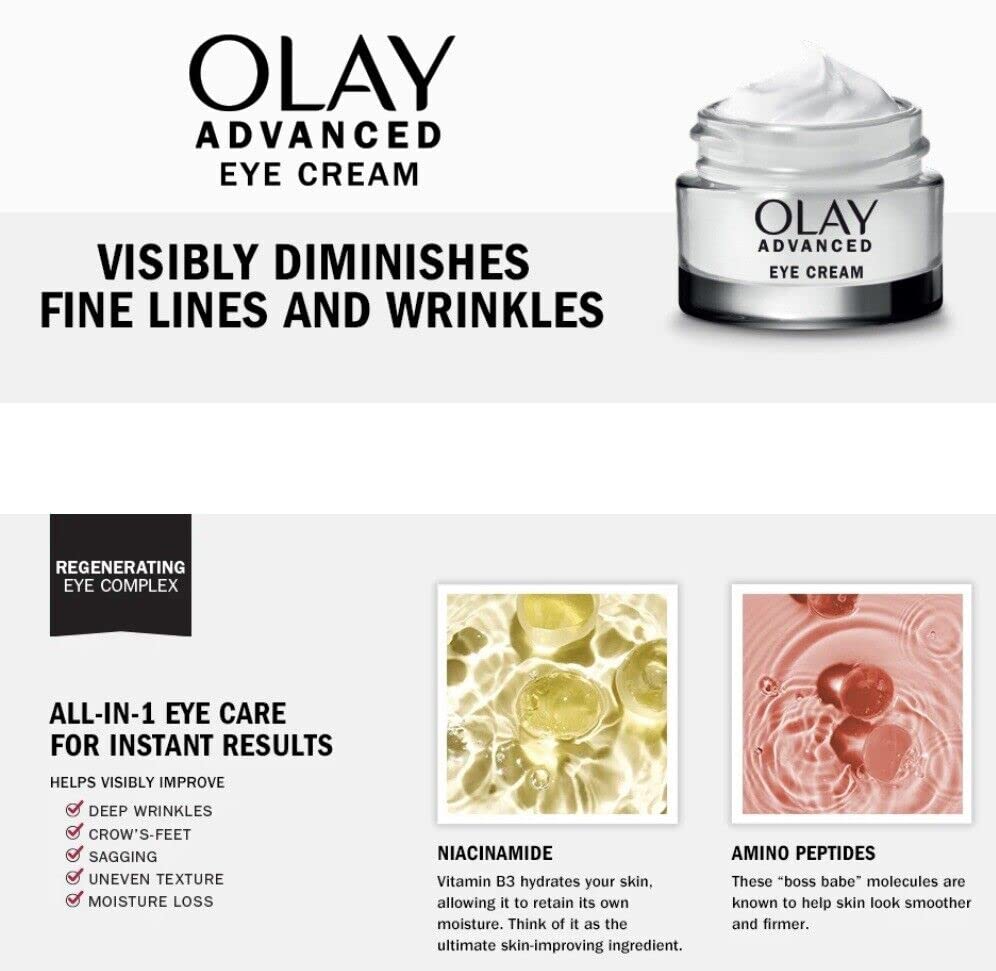 Olay Advanced Eye Cream, 0.5 oz, 2-Pack