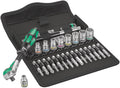 Wera 8100 SA 6 Zyklop Speed 1/4" Ratchet & Socket Set, Metric, 28 Pieces (05004016001)