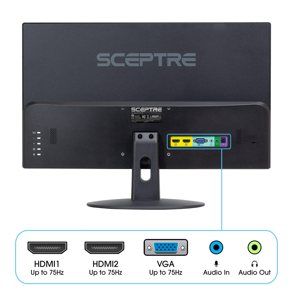 Sceptre E249W-19203R 24-inch FHD 75Hz Monitor with Built-in Speakers