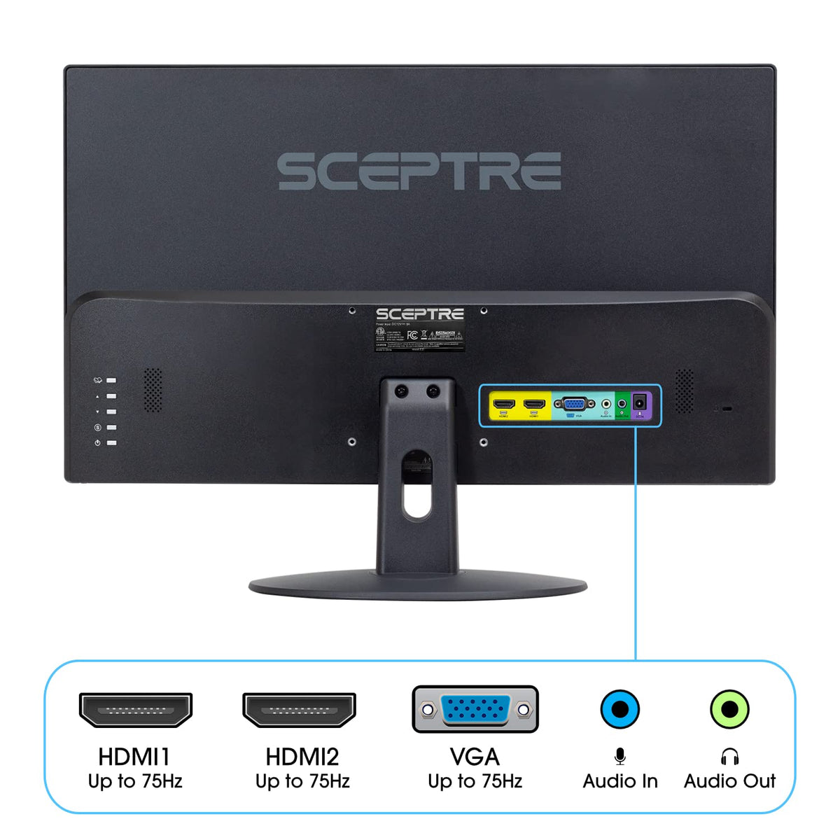Sceptre E249W-19203R 24-inch FHD 75Hz Monitor with Built-in Speakers